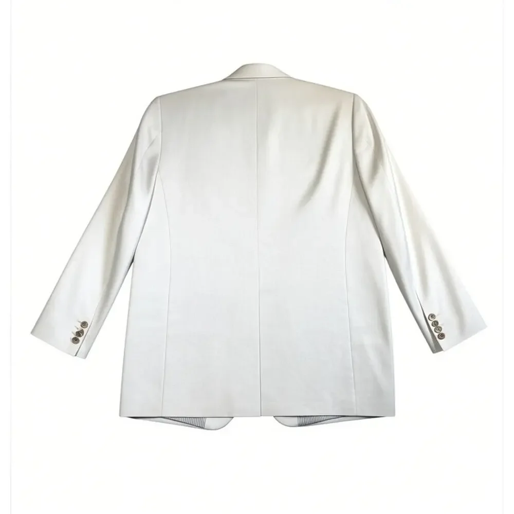 Michael Kors Mens Linen Blend Sport Coat Oatmeal 2 Button Classic Fit Blazer 44L